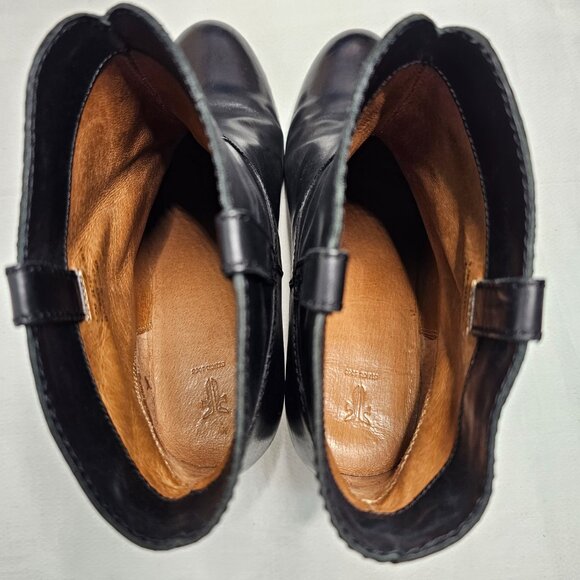 Frye Leather Ankle 3" Pull- on Heel Boot Black 3474670-BLK Women's Size 9.5M - Picture 6 of 14